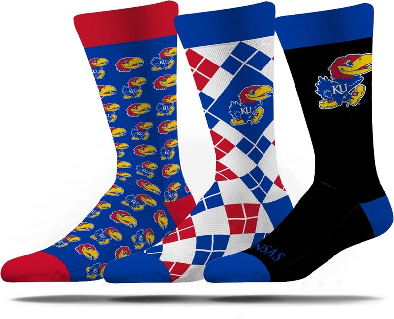 Strideline Store Mens NCAA Dress Socks- The Executive 3 Pack-One Size Fits Most - Image 1